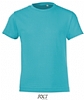 Camiseta Infantil Ajustada Regent - Color Azul Atolon